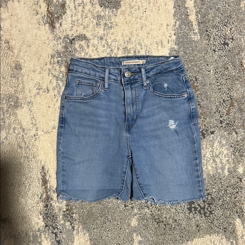 Women's Blue Denim Shorts